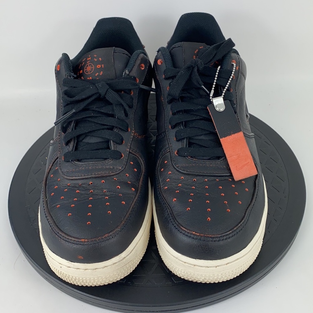 Nike Air Force 1 '07 PRM 'Jewel' Black/Orange CK4392-001 Men's Size 8.5 - Picture 3 of 16